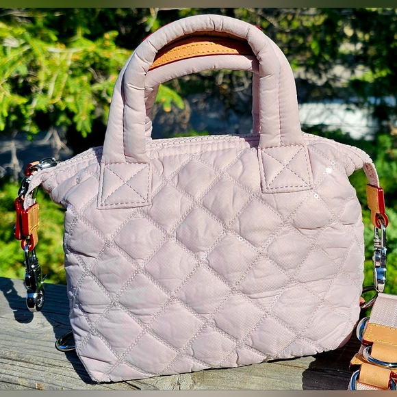 MZ Wallace Pink Micro Sutton With Sequins - Picture 2 of 6